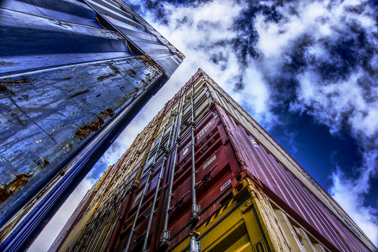 container port loading free photo