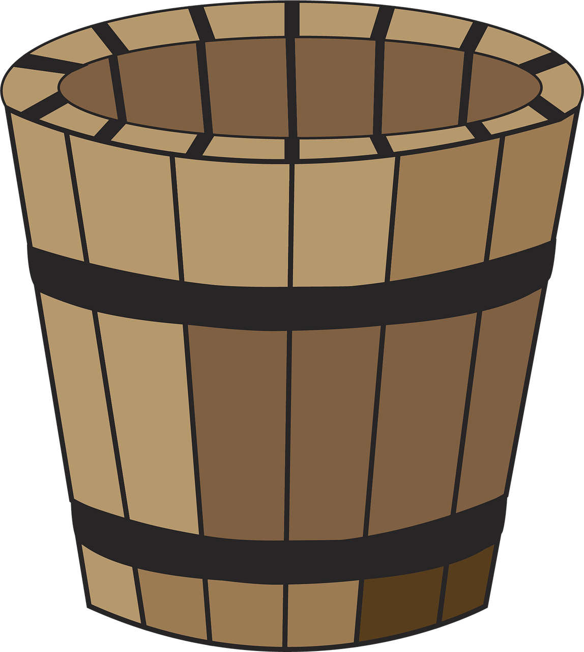 container wood pail free photo