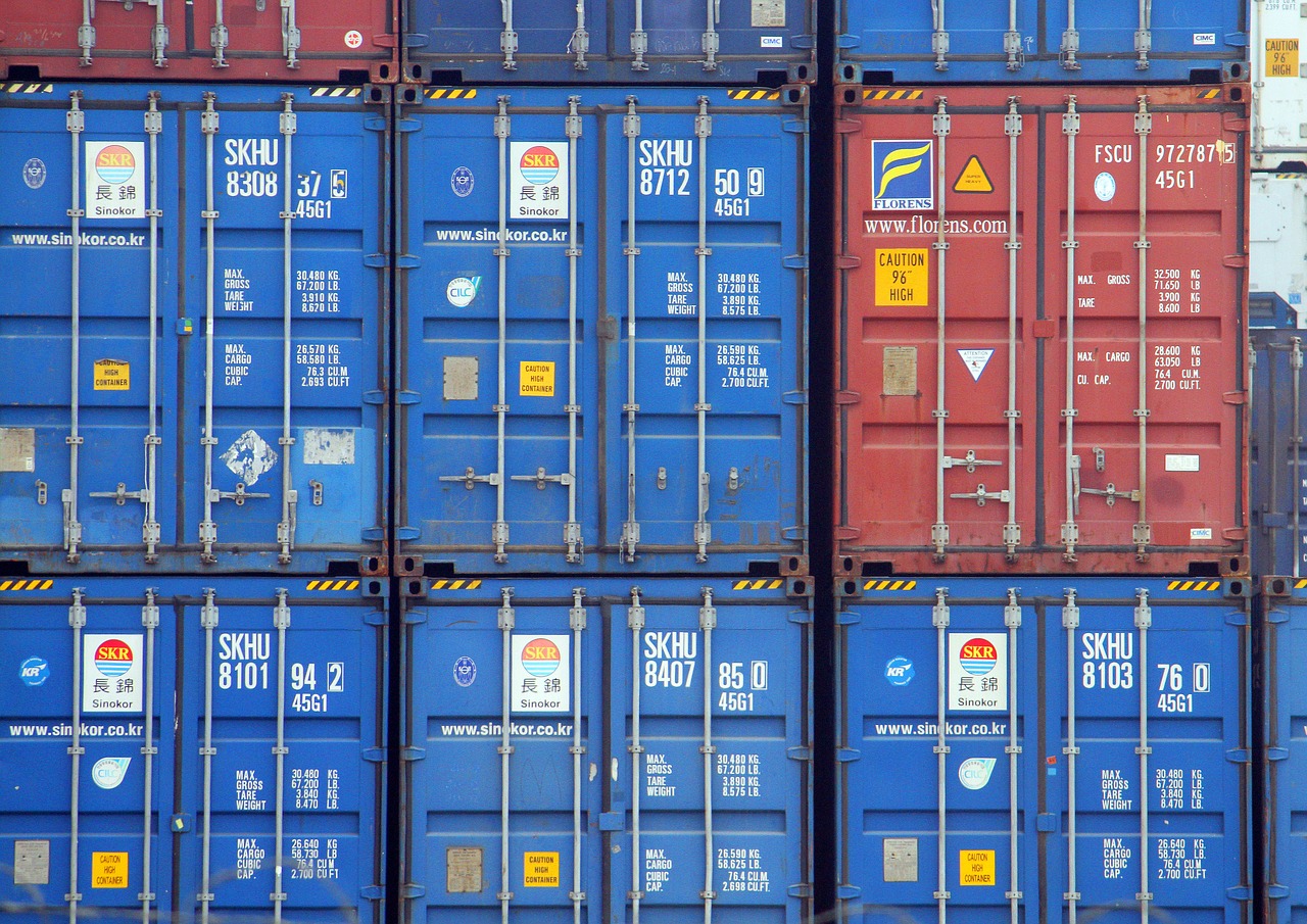 containers freight export free photo