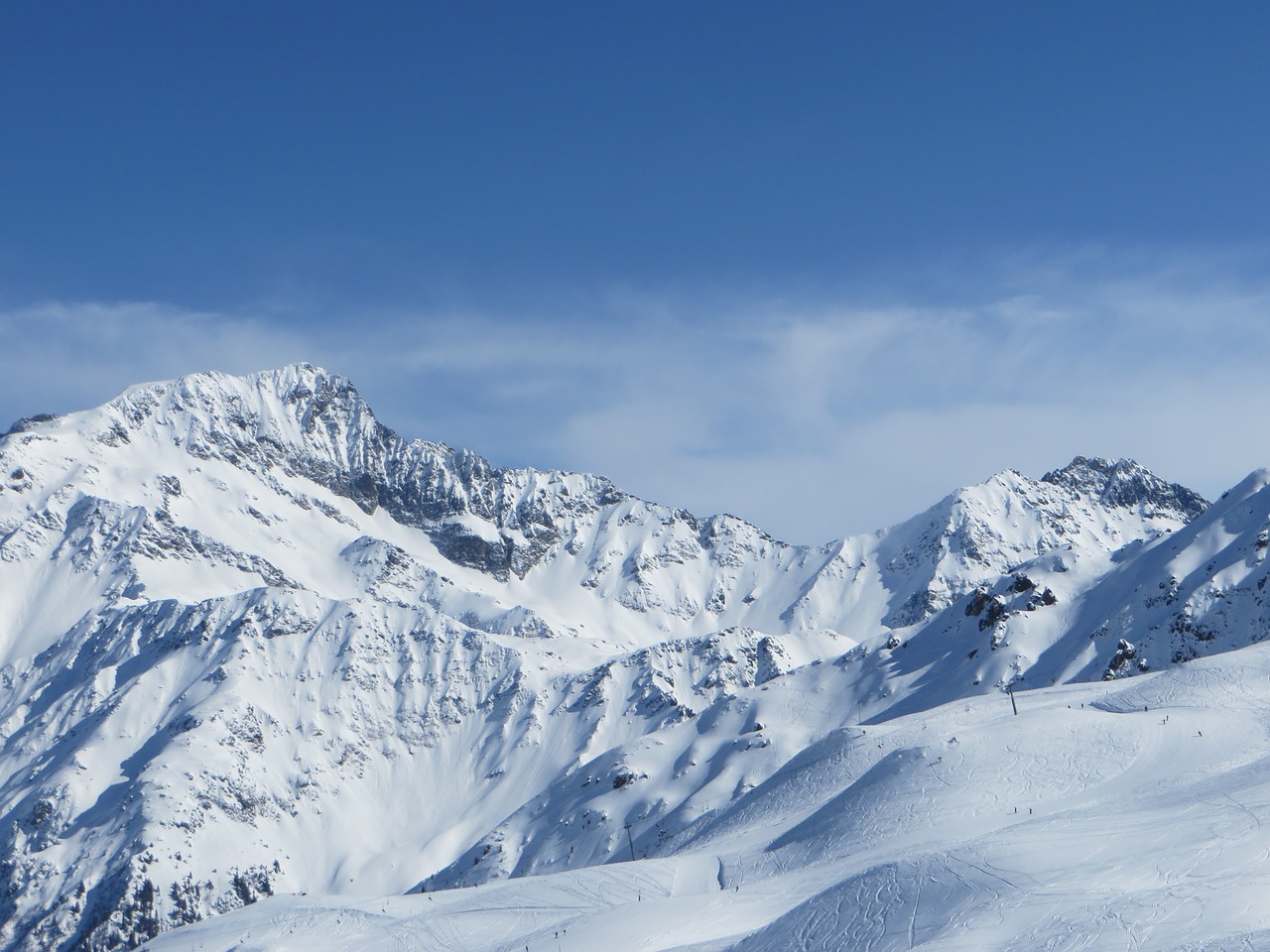 contamines-montjoie mountain snow free photo