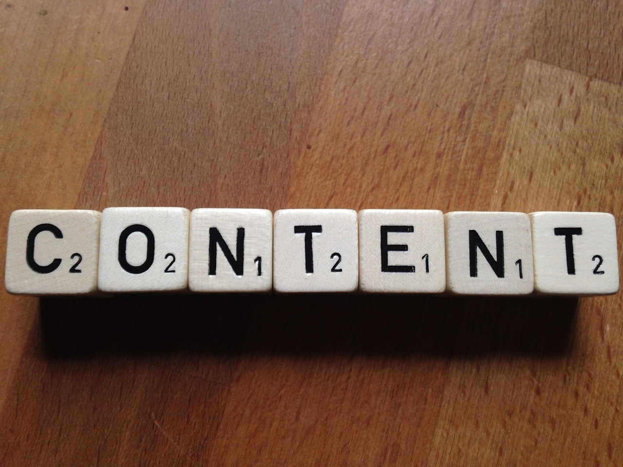 content cube text free photo