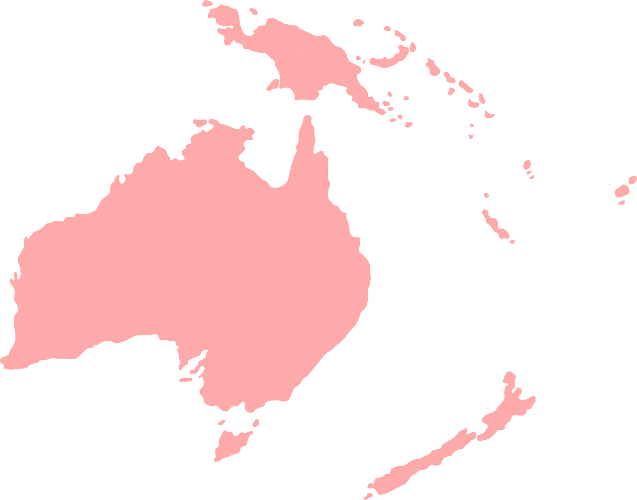 simple oceania map