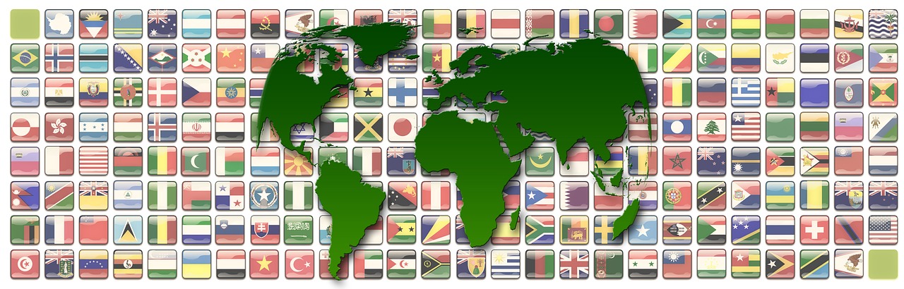 continents flags symbols free photo
