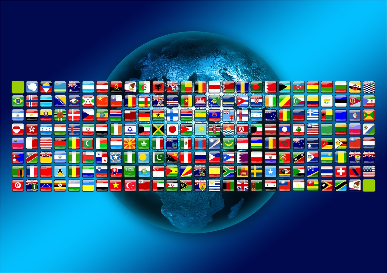 continents flags symbols free photo
