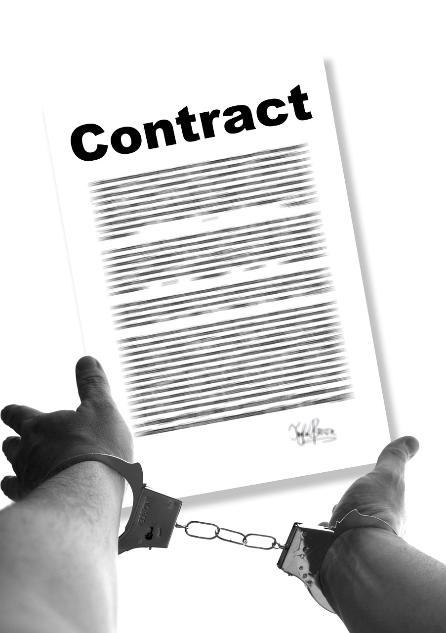 contract hands bound free photo