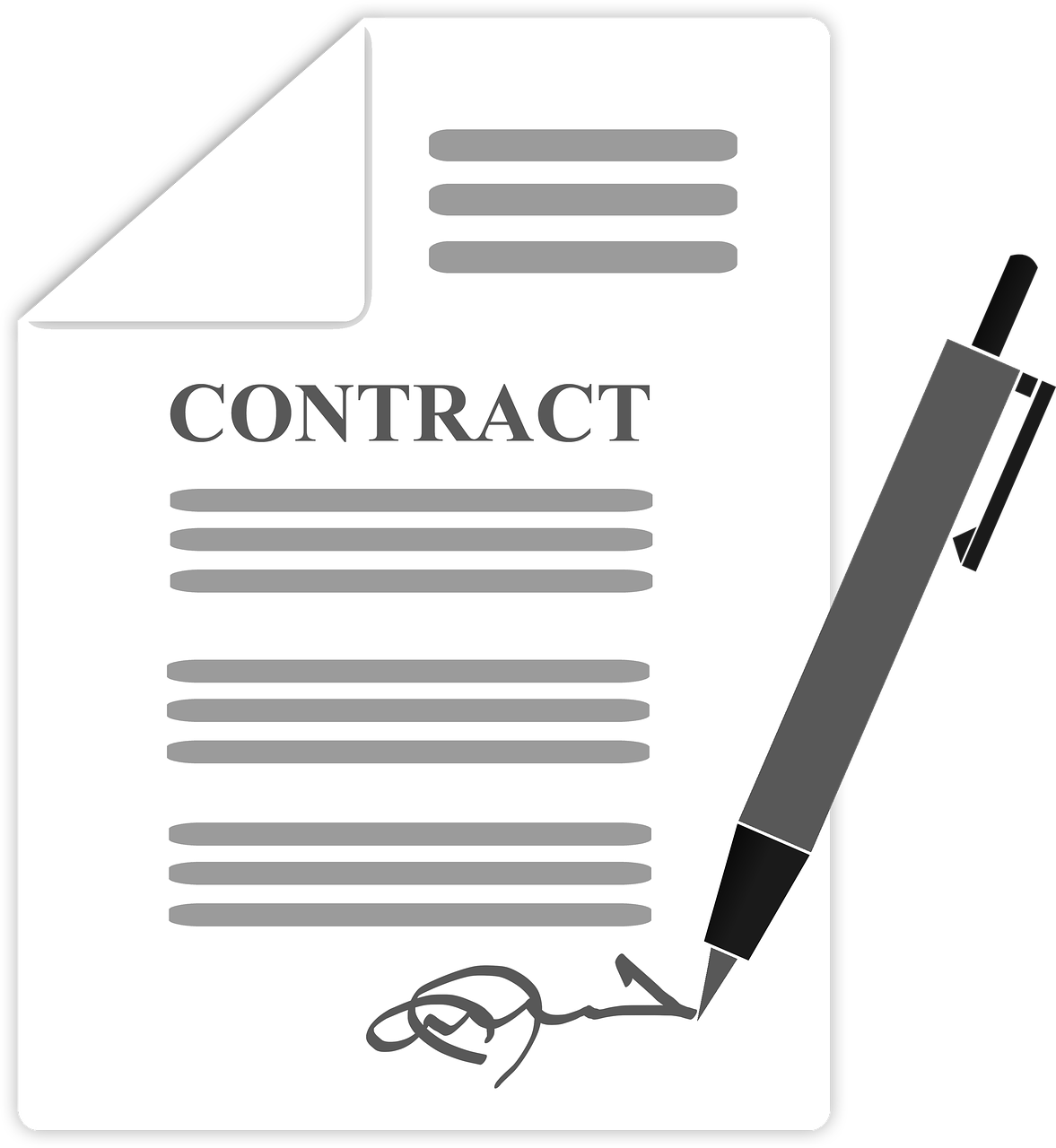 contract consultation pen free photo