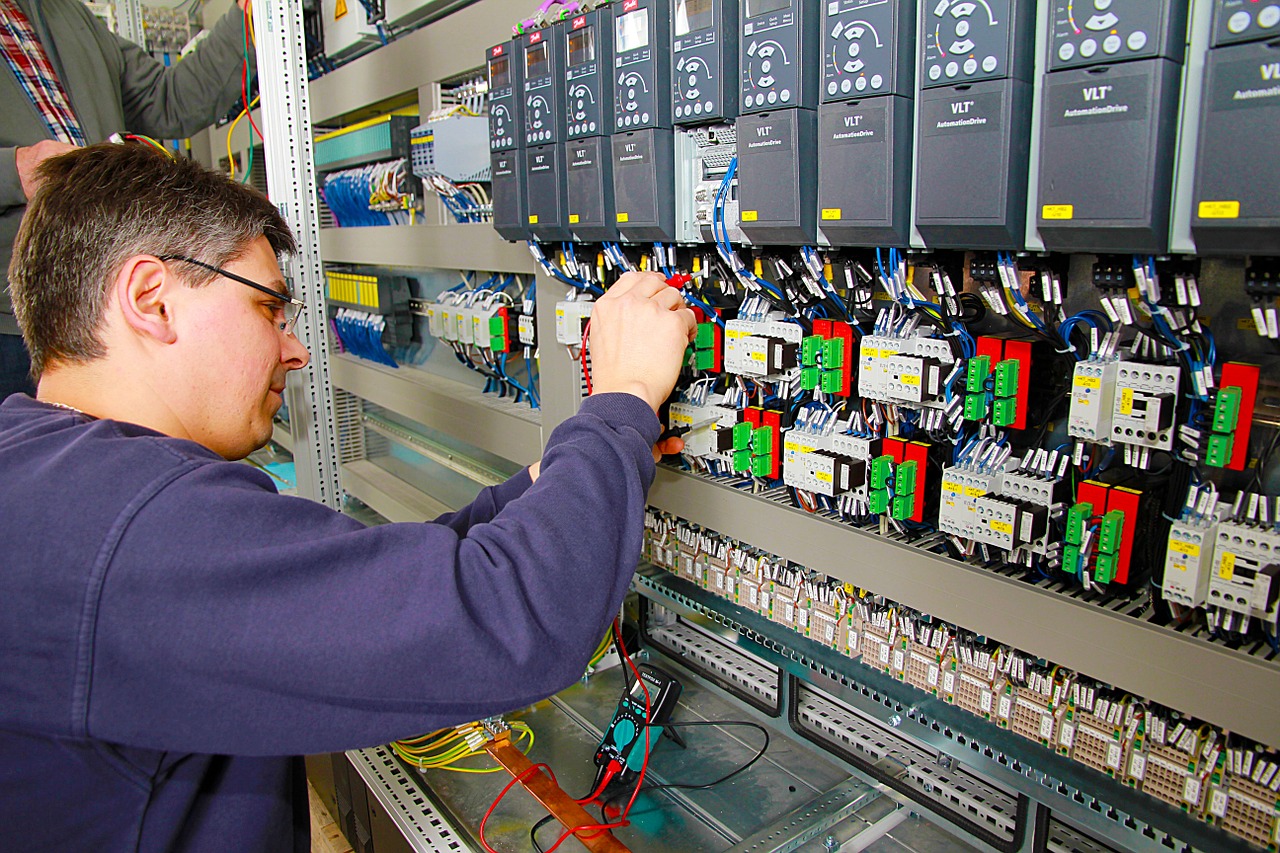 control cabinet power plant automation free photo