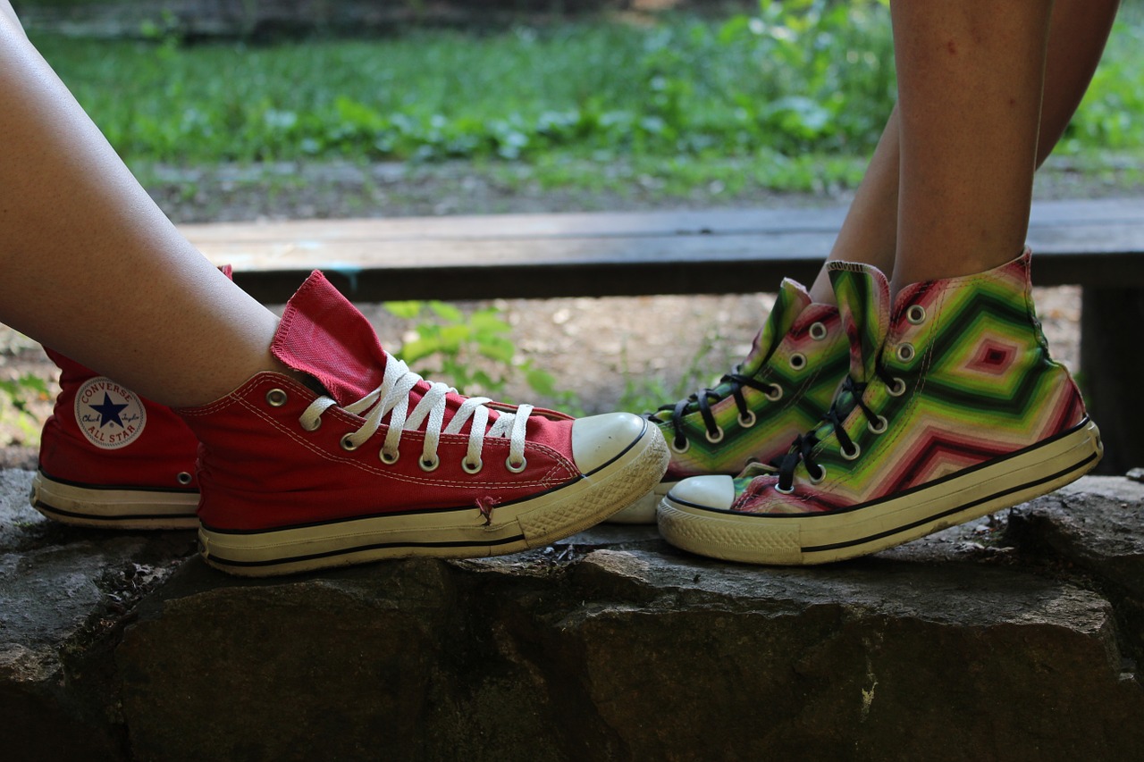 converse sneakers two shoes free photo