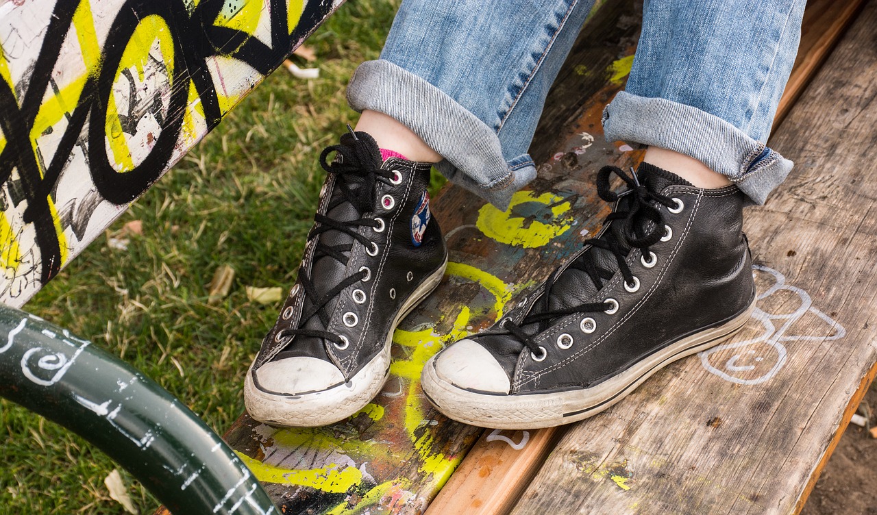 converse shoes young people free photo