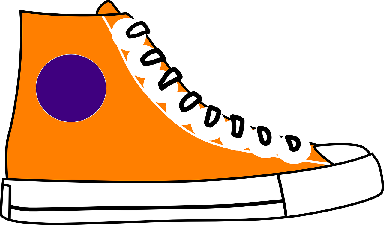 converse shoe orange free photo