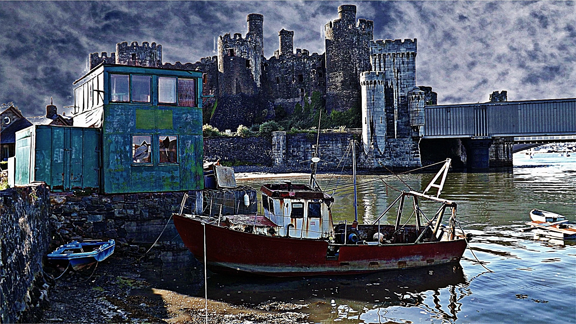 conwy view castle free photo