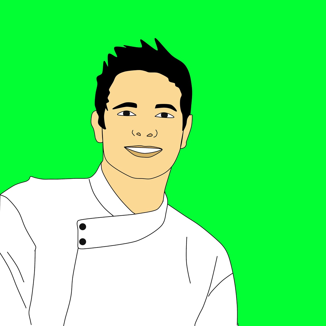 cook illustration man free photo