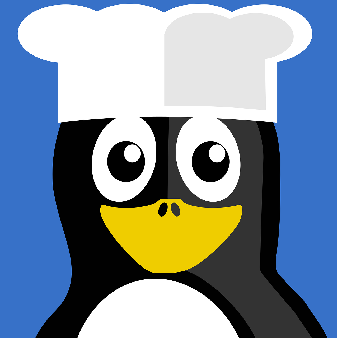 cook tux vector free photo