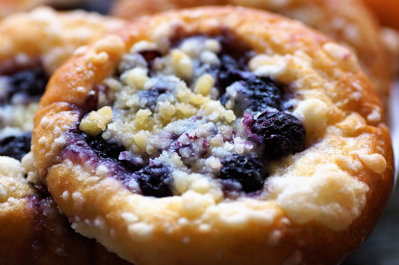 cookie blueberry leavened free photo