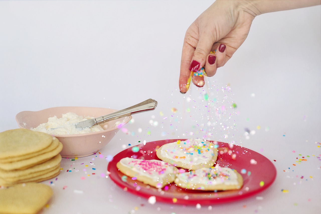 cookies baking sprinkles free photo