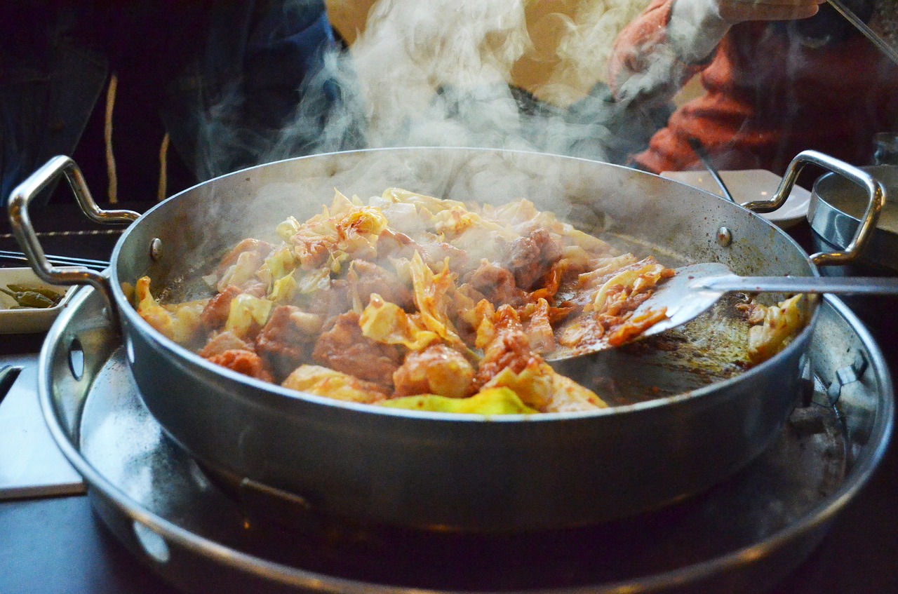 cooking korea food chicken chops free photo