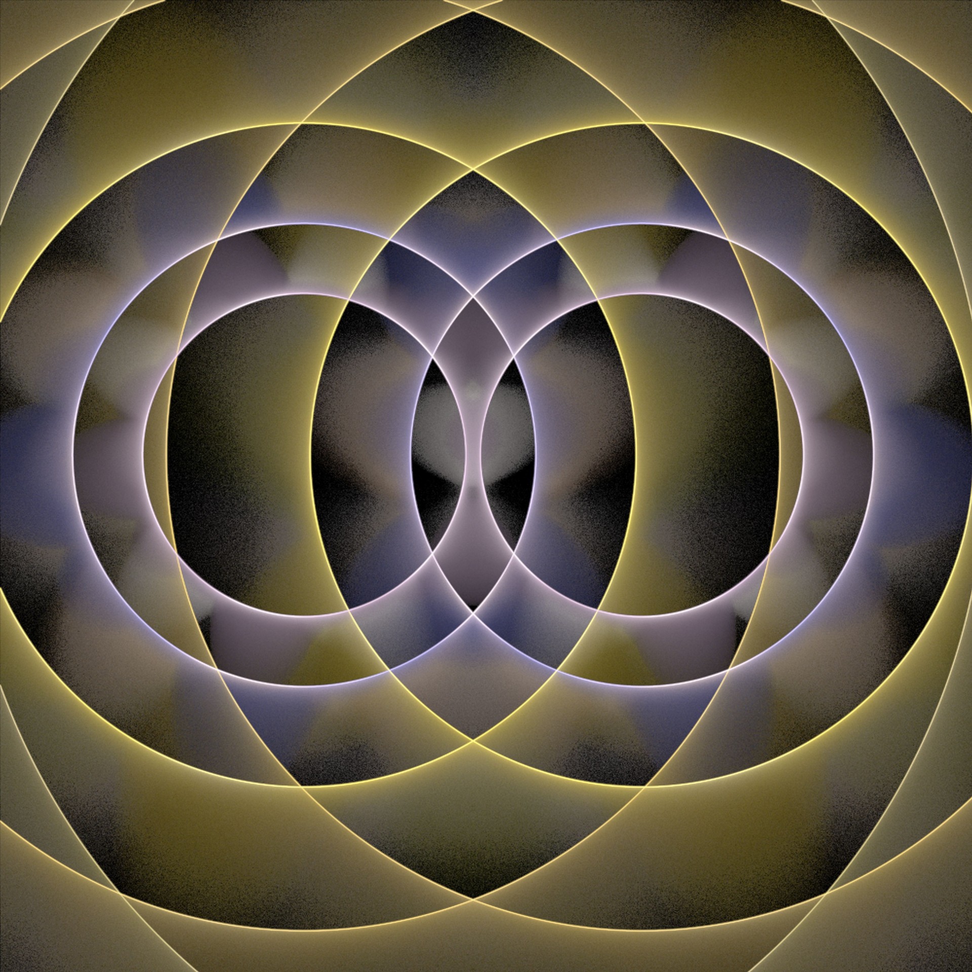 circles fractal pattern free photo