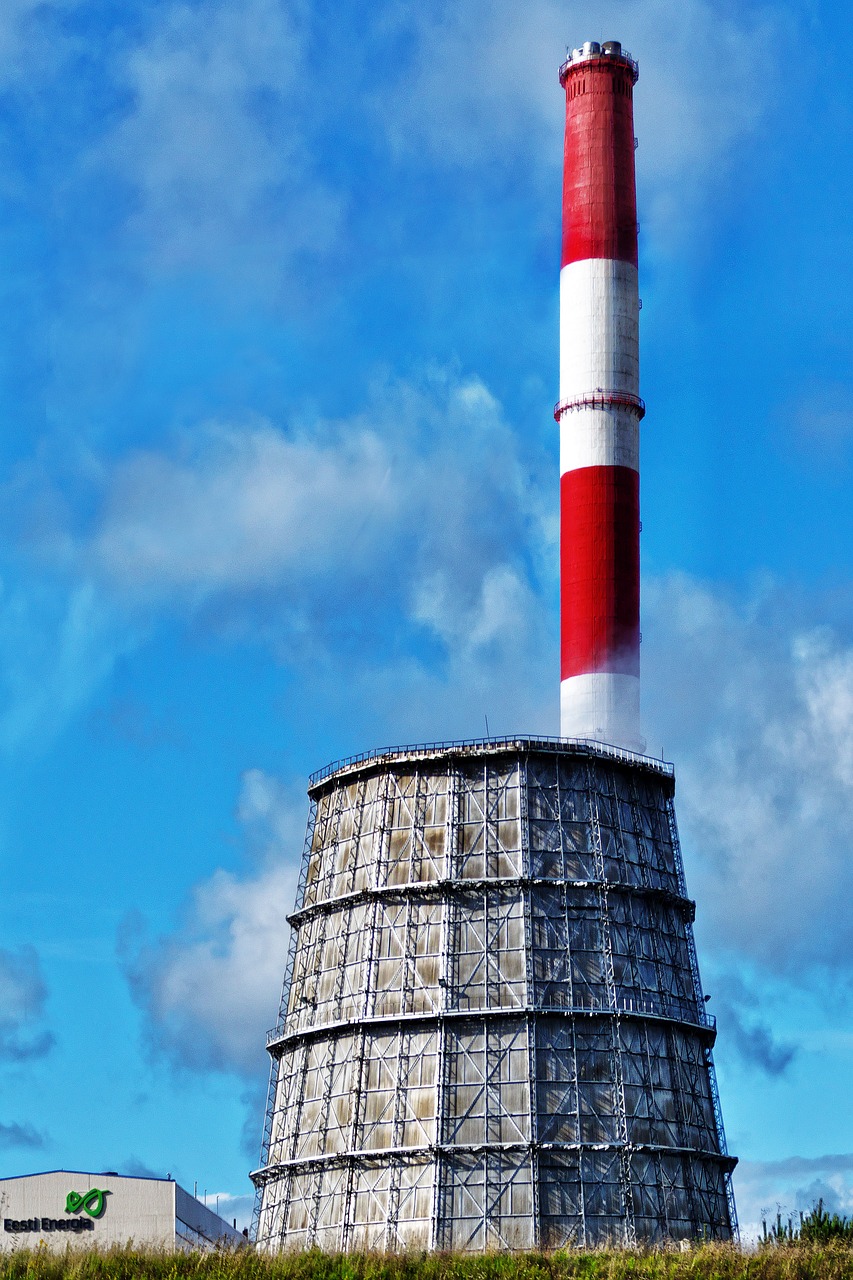 cooling tower chimney power plant free photo