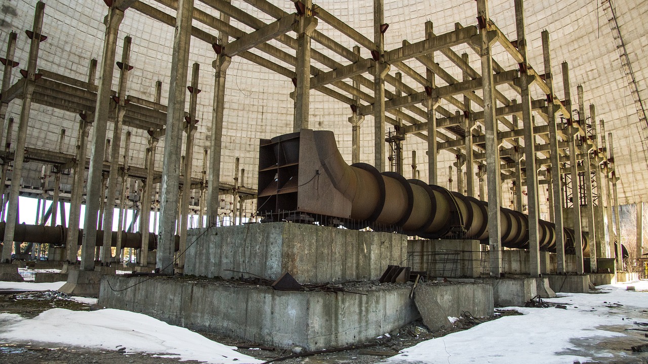 cooling tower  reactor  unfinished free photo