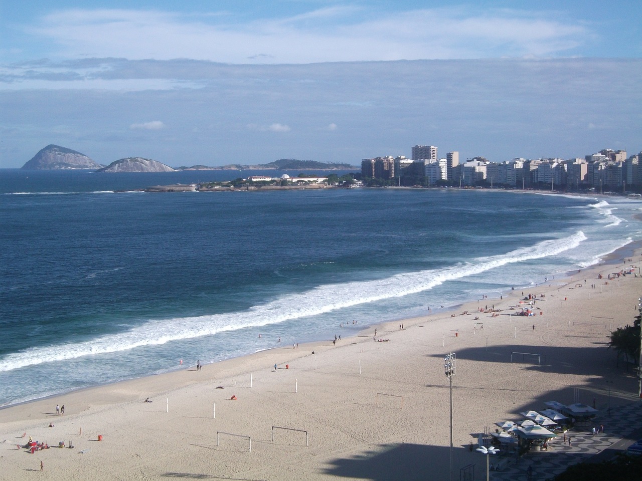 copacabana beach rio de janeiro beach free photo