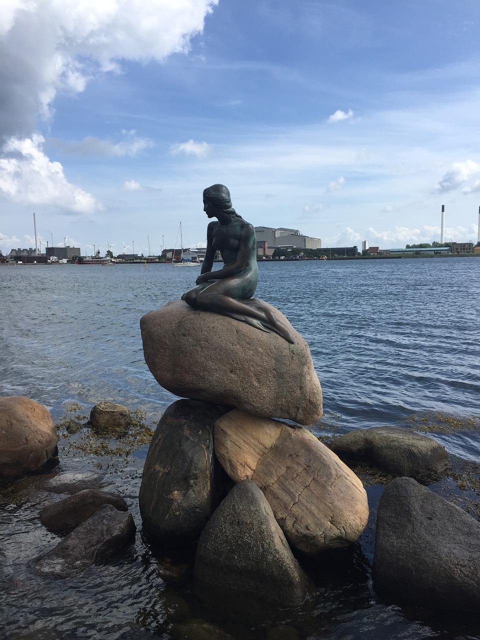 copenhagen mermaid statue free photo