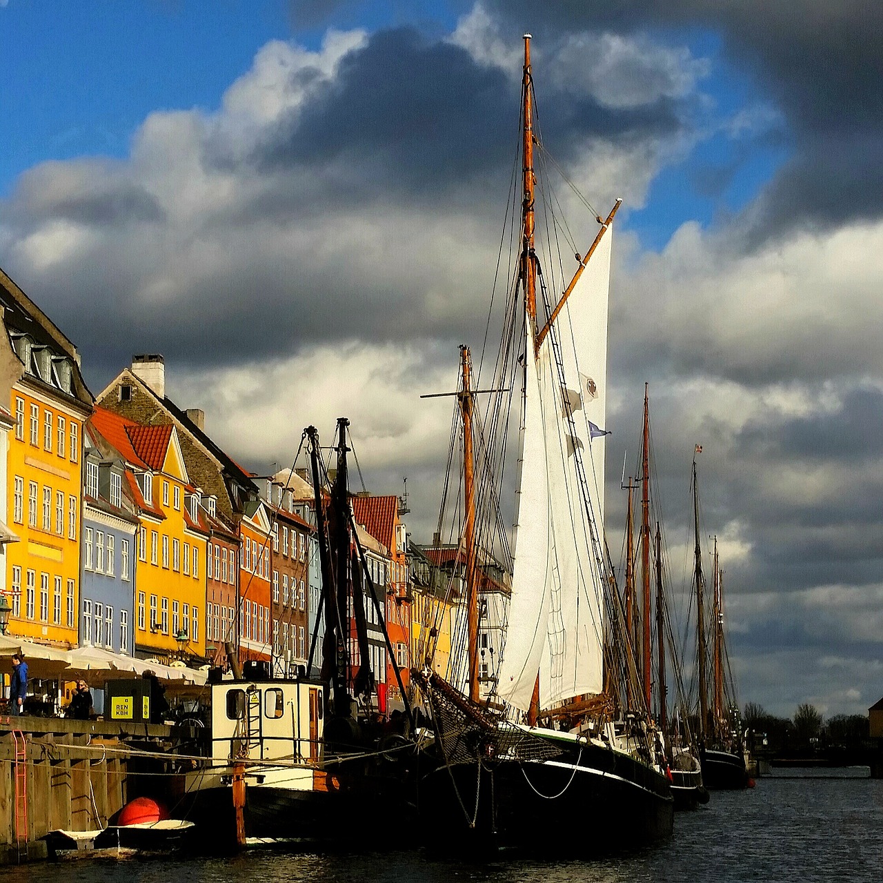 copenhagen denmark canal free photo