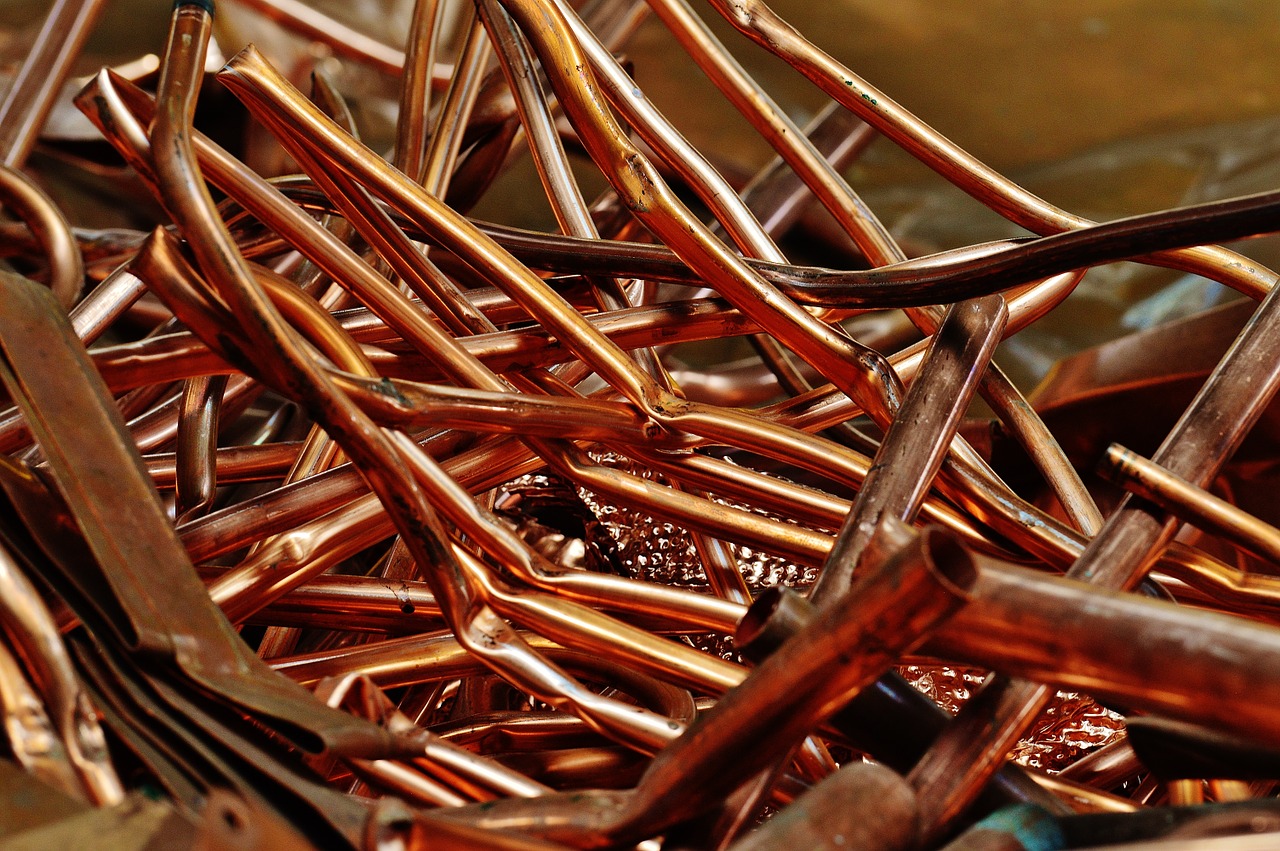 copper scrap metal scrap free photo