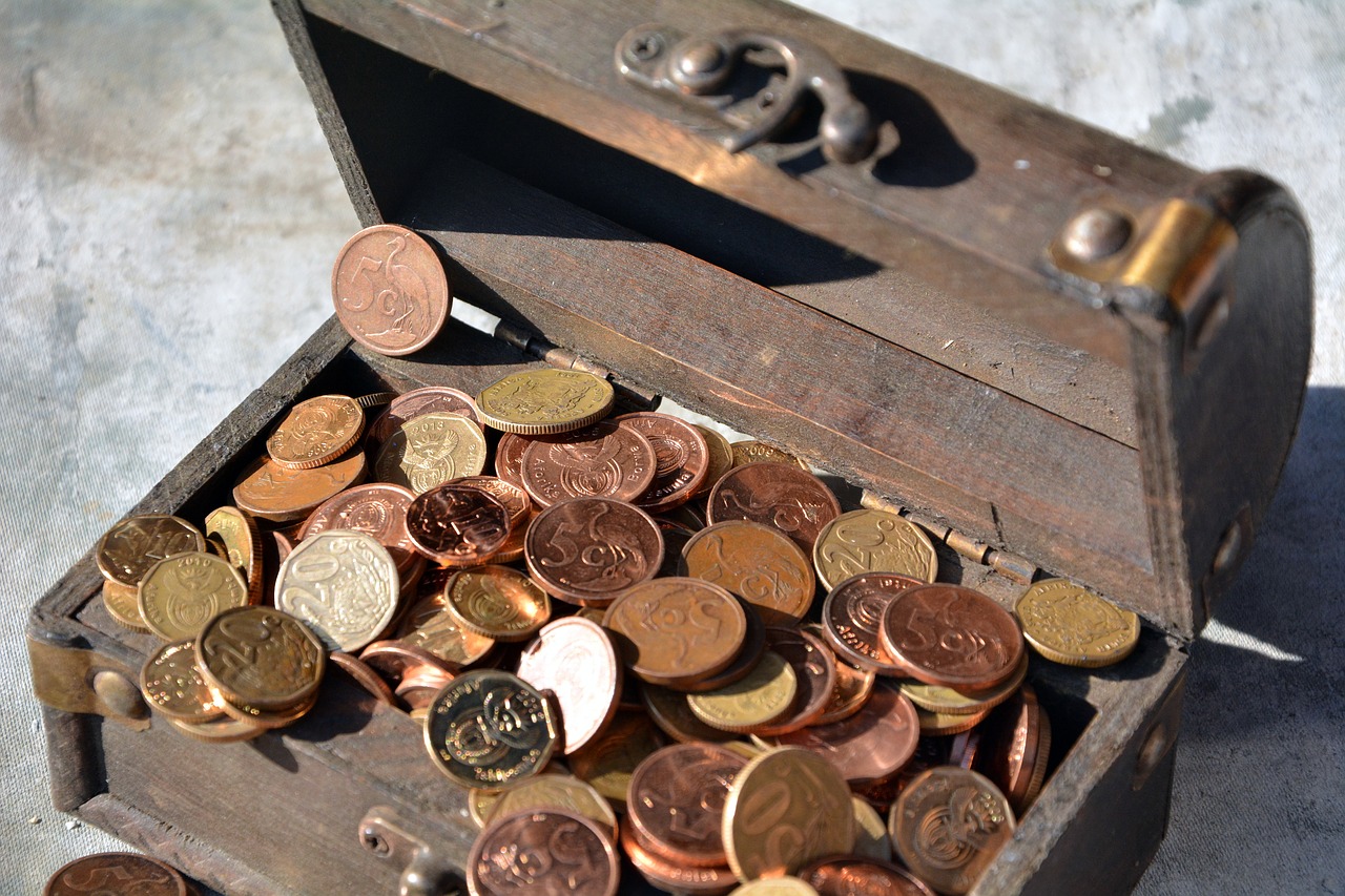 copper money container free photo