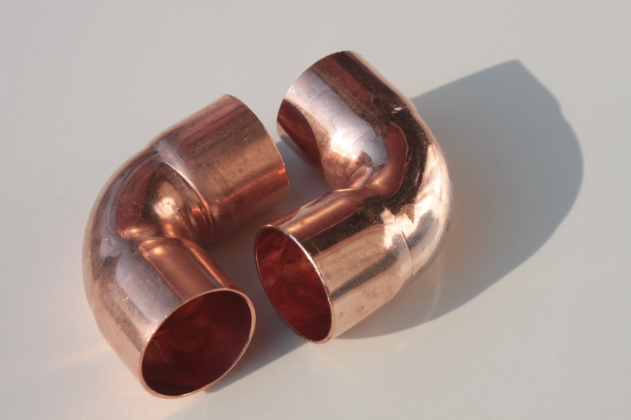 copper elbow fittings free photo