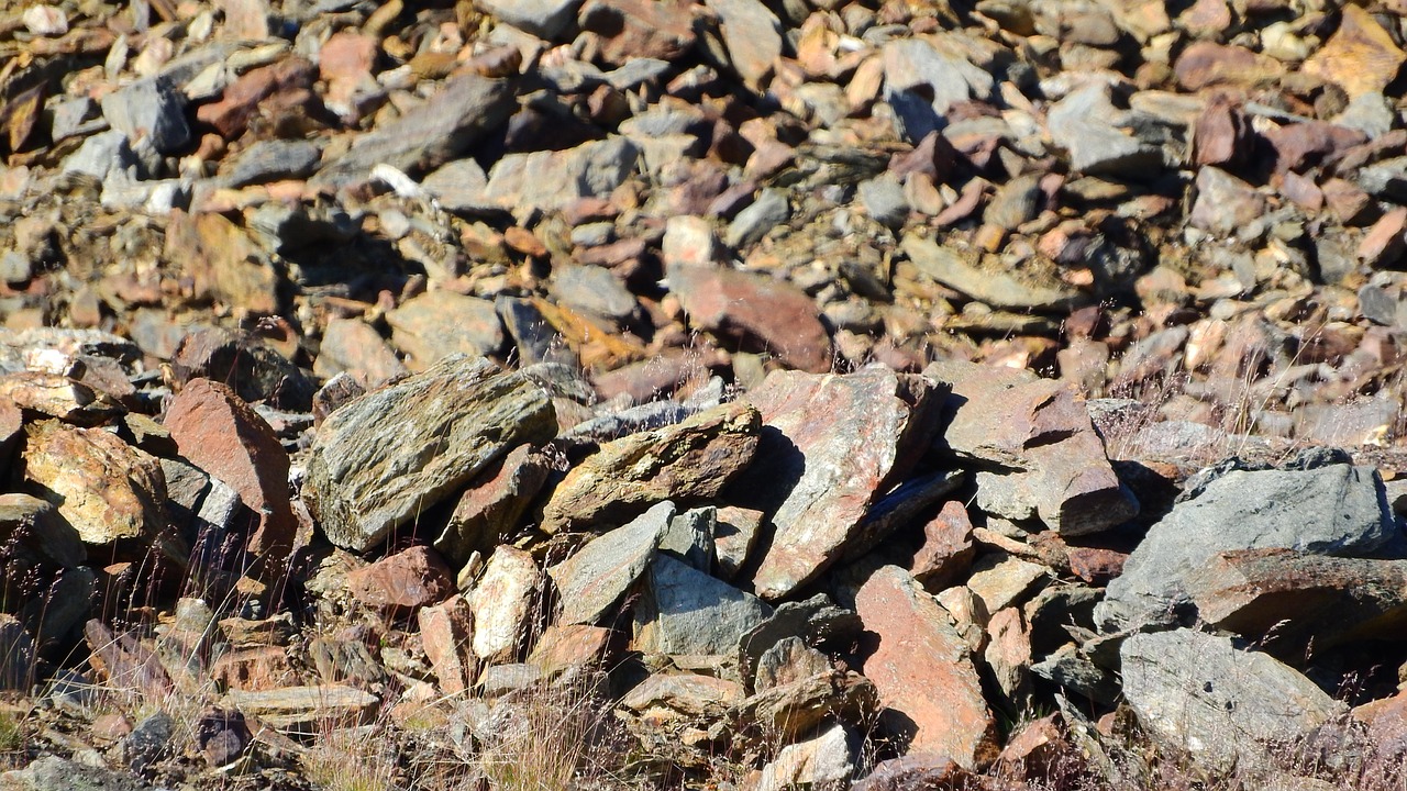 copper ore stones the heap free photo