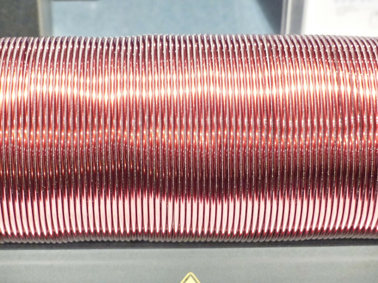 copper wire coil magnetic field free photo