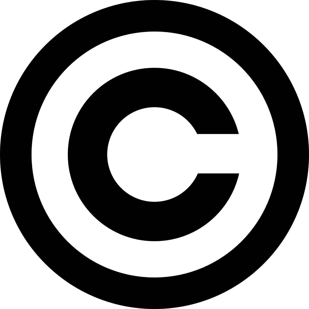 copyright symbol intellectual free photo