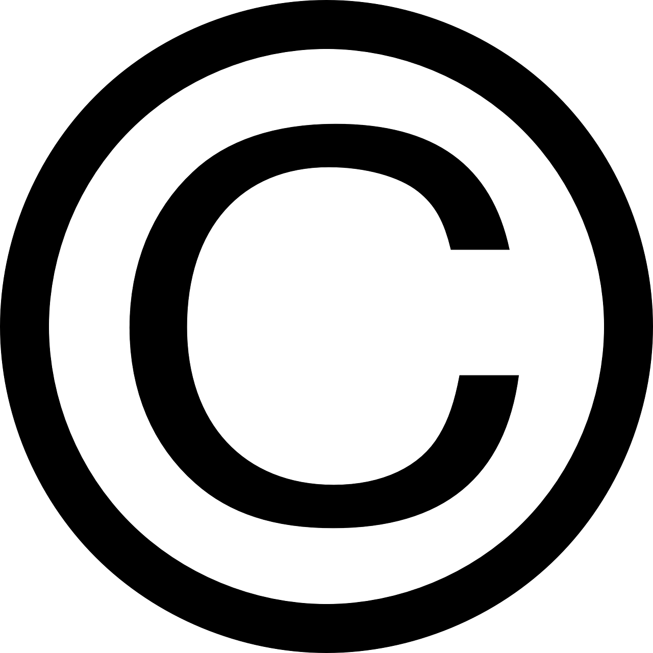 copyright symbol sign free photo