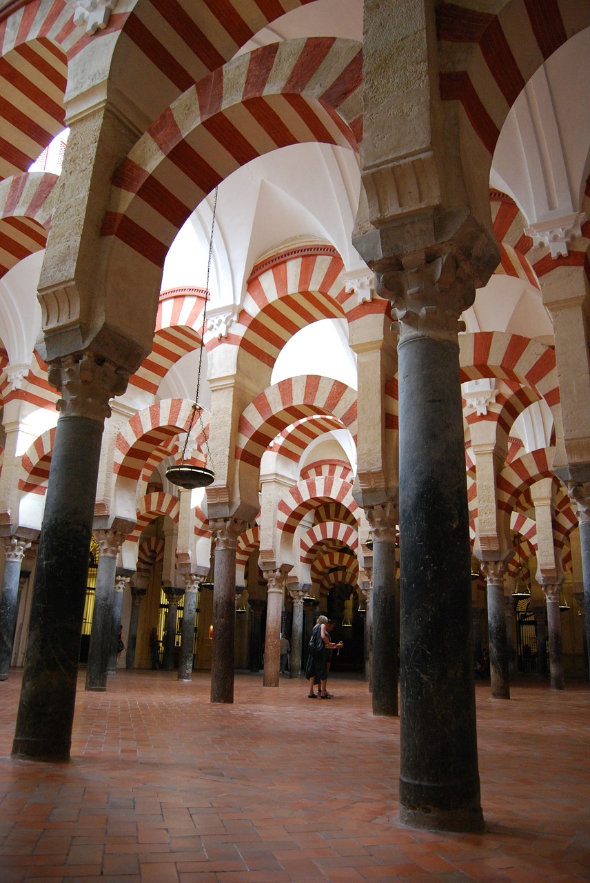 cordoba mosque columns free photo