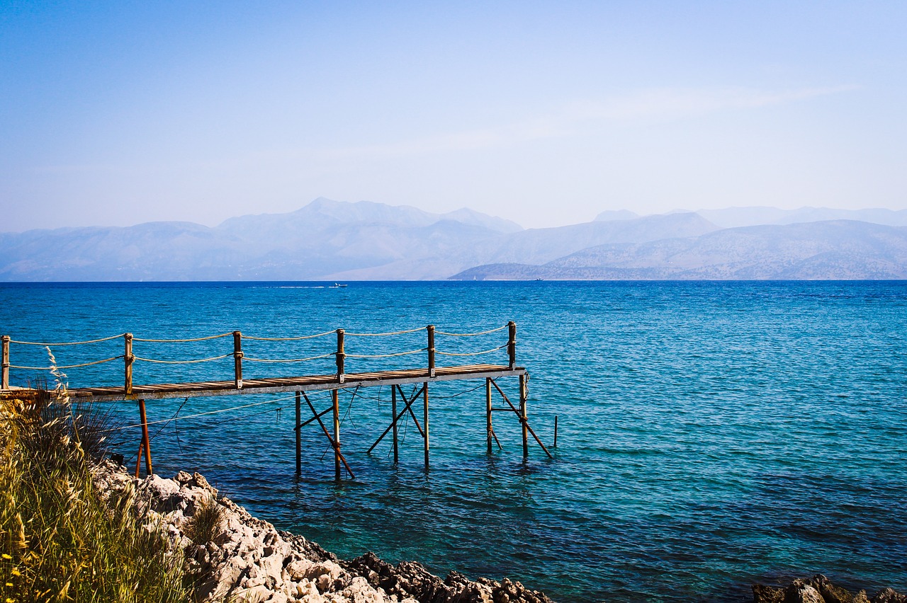 corfu sea greece free photo