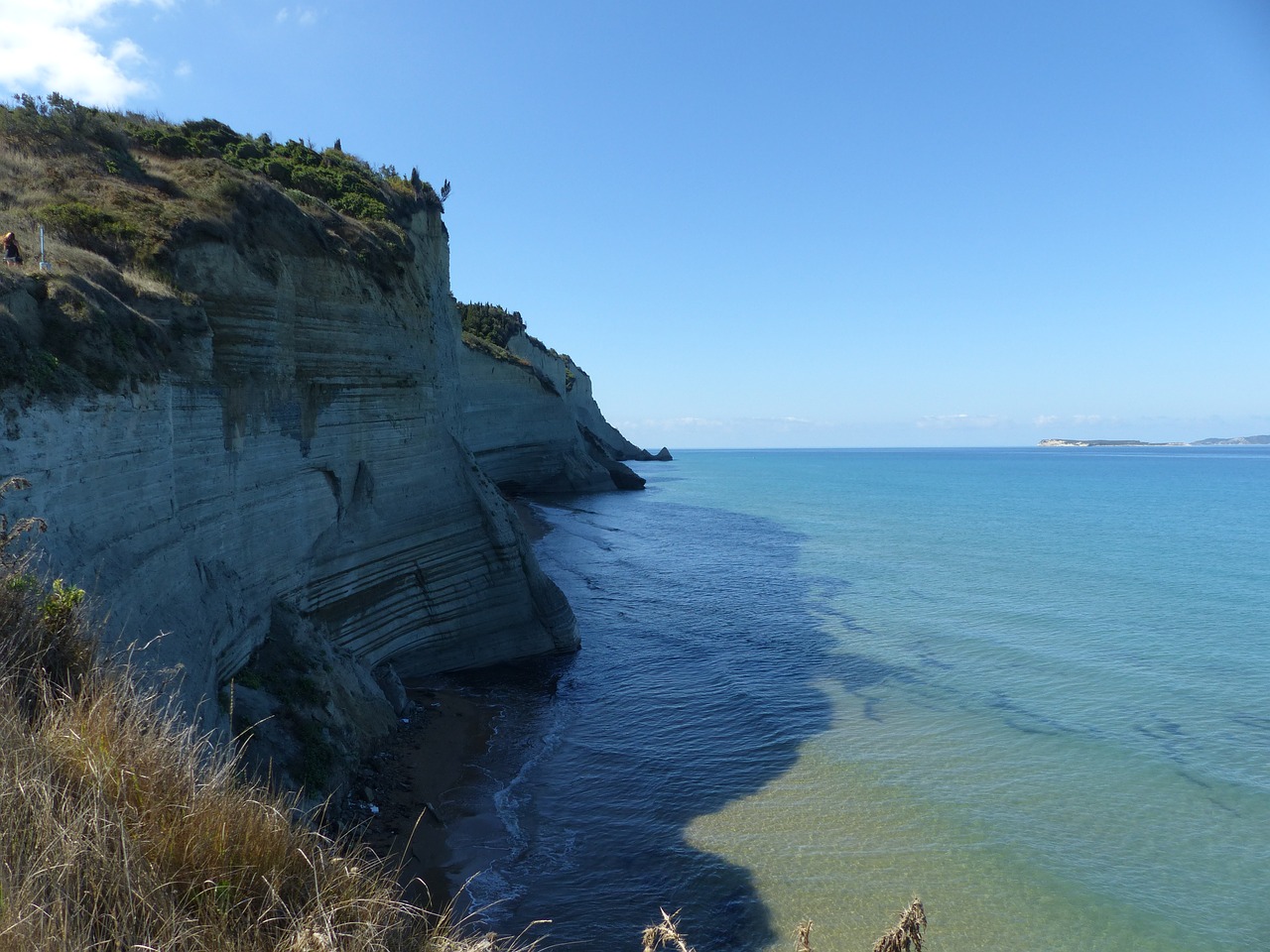 corfu perulades cliff free photo