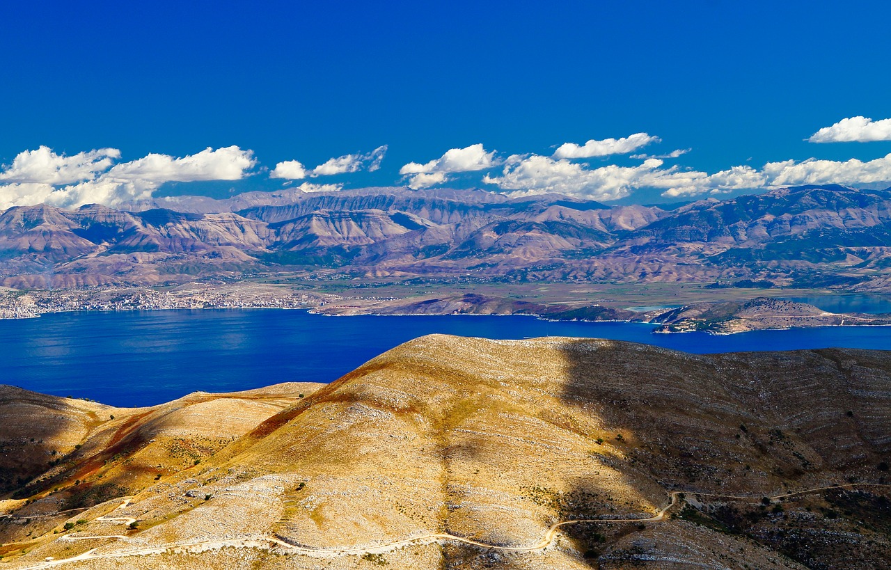 corfu  pantokrator  view free photo