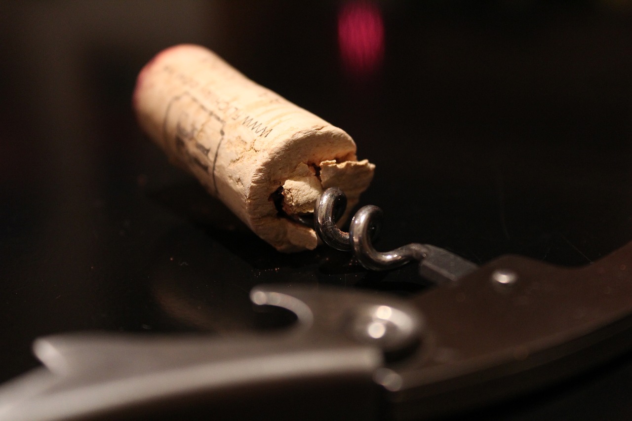 cork corkscrew wine free photo