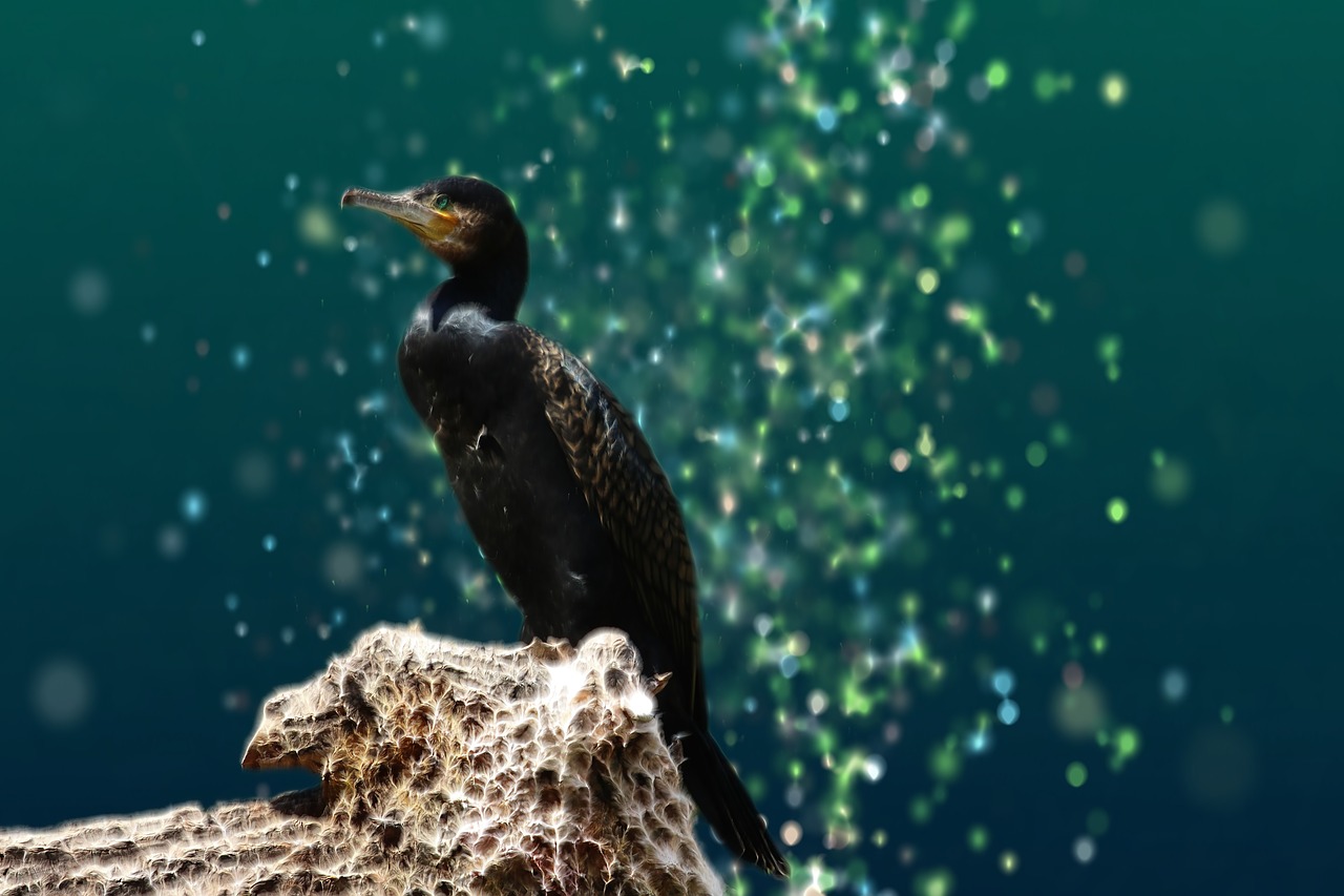 cormorant  bird  water bird free photo