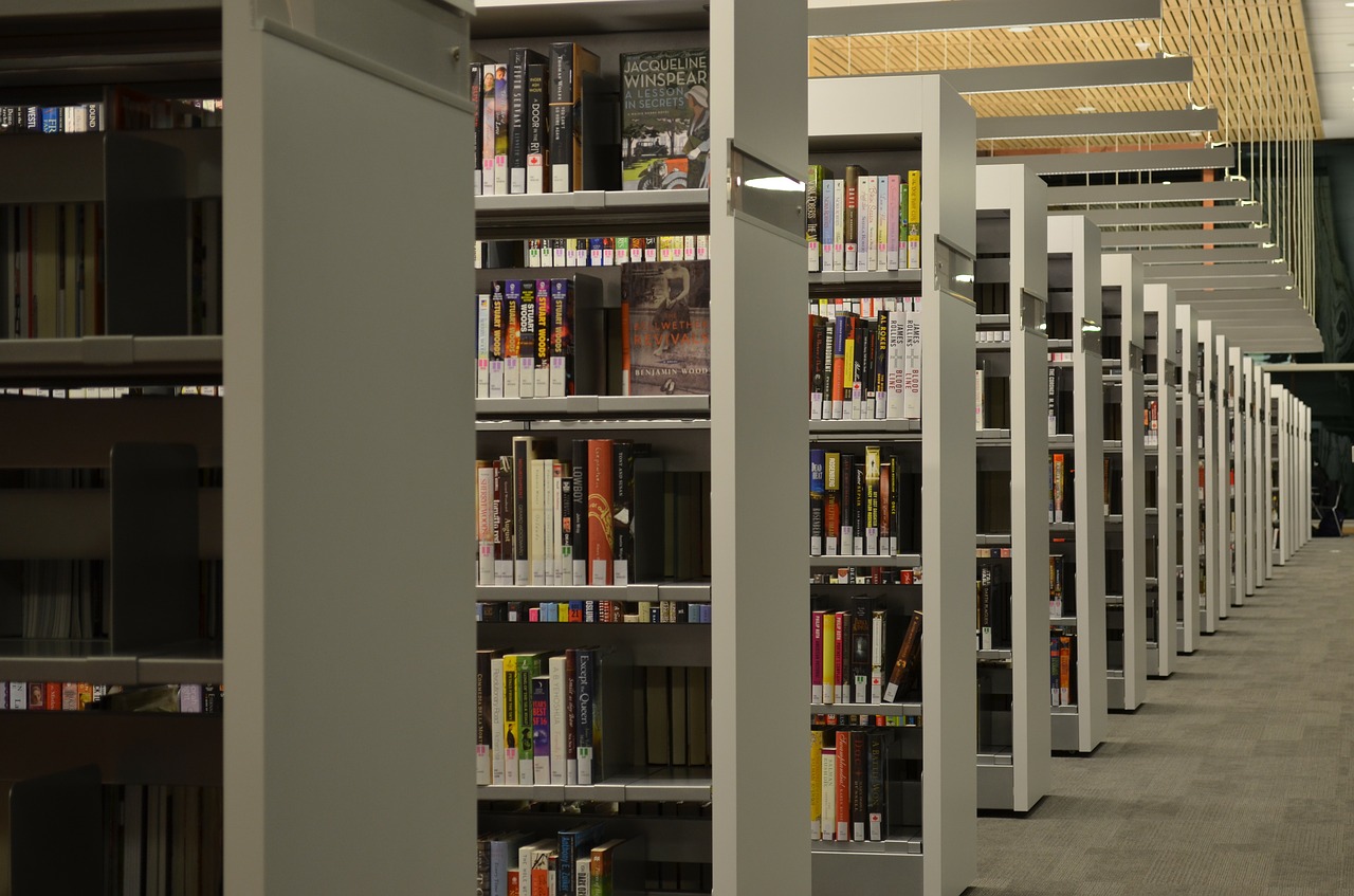 cornell university library shelves free photo