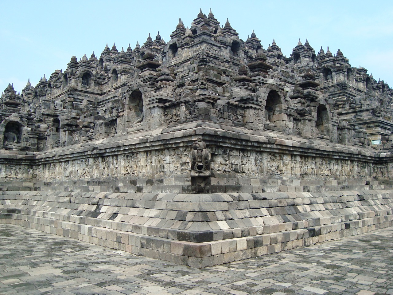 corner borobudor temple free photo