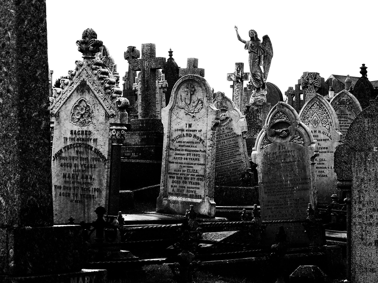 cornwall cemetery the tombstones free photo