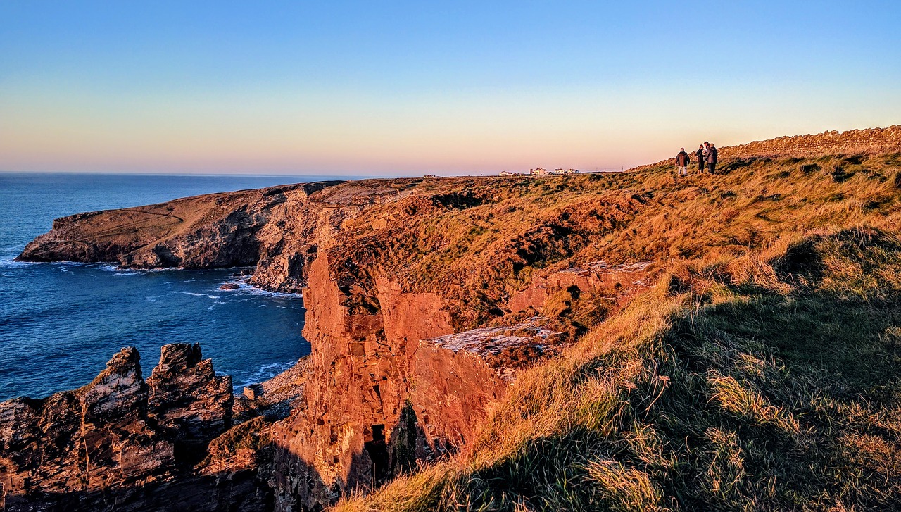 cornwall coast seascape free photo