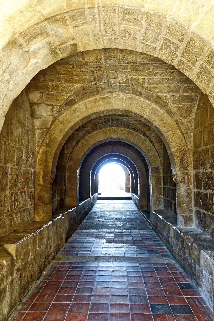 corridor stone tunnel free photo