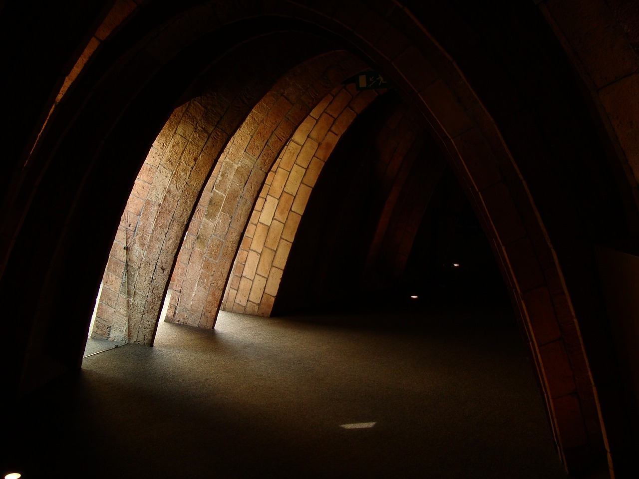 corridor shadow dark free photo