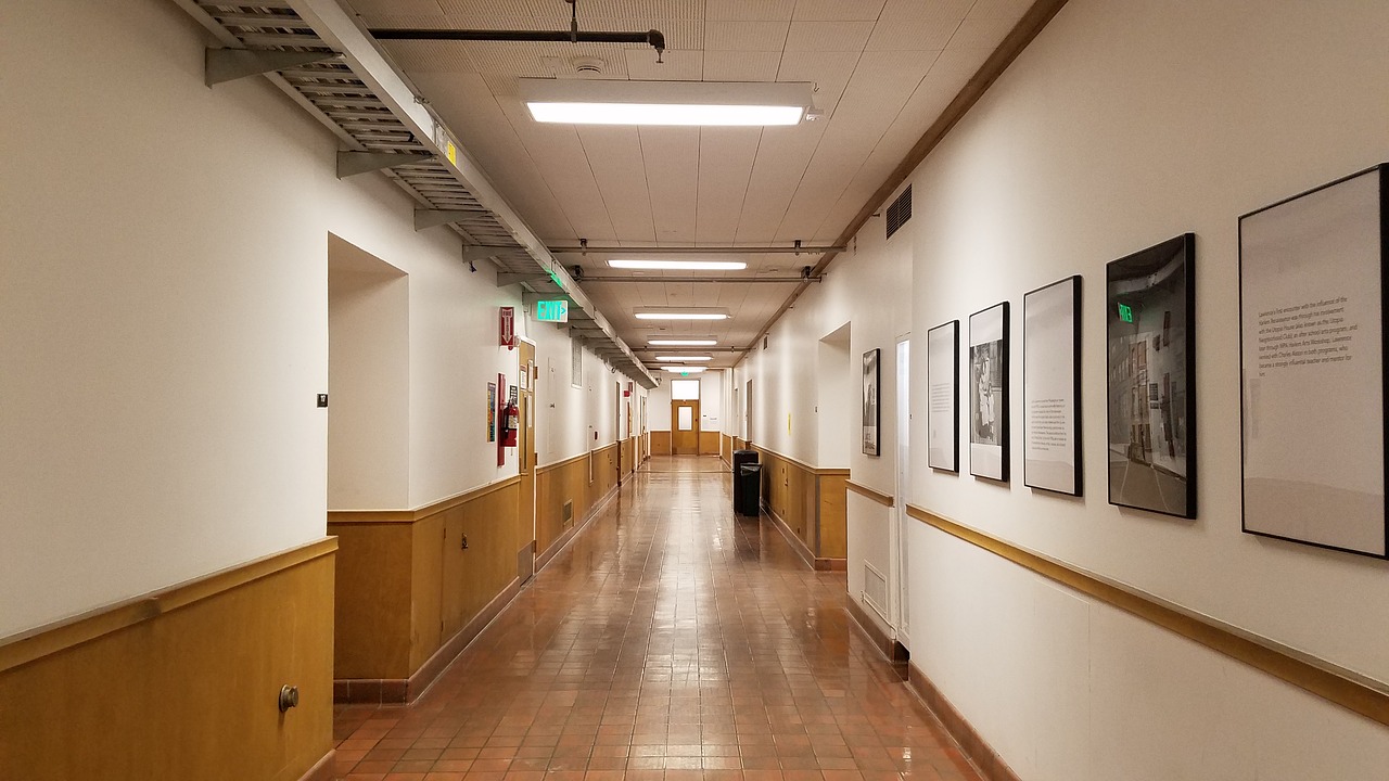 corridor hallway interior free photo