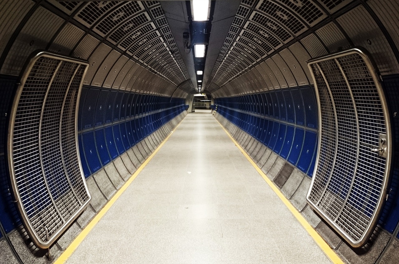 corridor tunnel underground free photo