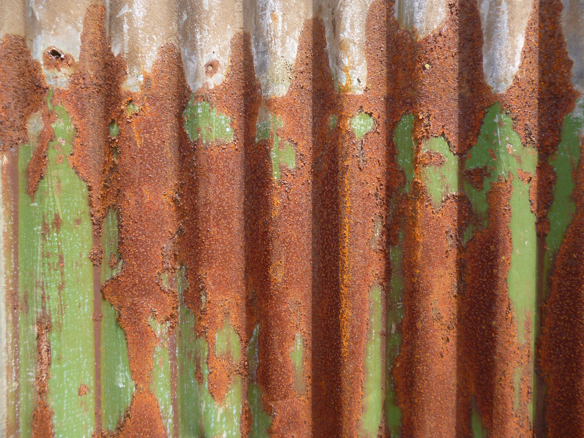green rust corrugated free photo
