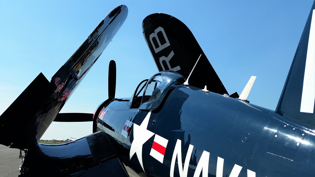 corsair warbird aircraft free photo