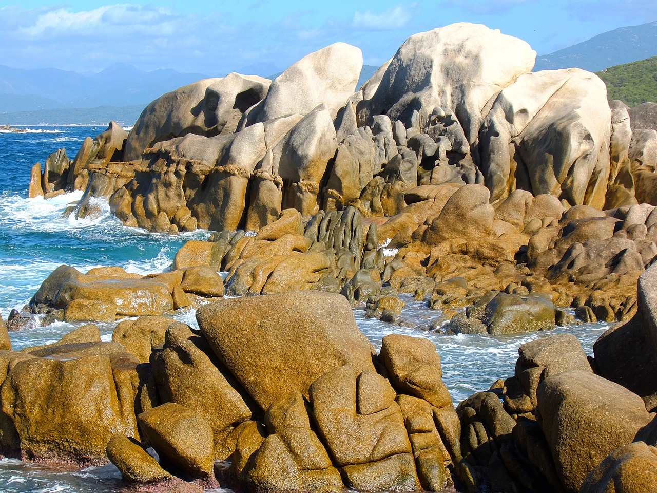 corsica coast stones free photo